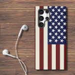 Funda Para Samsung Galaxy S22 Ultra Patrón de bandera de EE.UU.<br><div class="desc">El estuche de teléfono Samsung Galaxy S22 está impreso con un patrón tradicional de bandera de EE.UU. Para varios modelos. Seleccione la suya en el menú desplegable.</div>