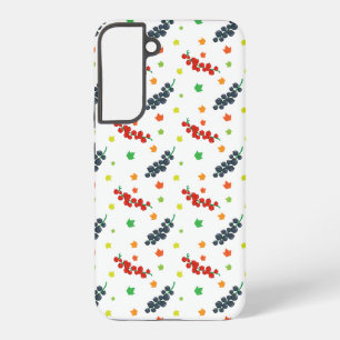Funda Para Samsung Galaxy S22+ Patrón De Bayas, Redberry, Blueberry, Fruta