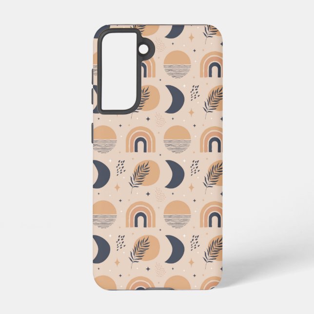 Funda Para Samsung Galaxy Patrón de boho orgánico (Reverso )