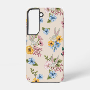 Funda Para Samsung Galaxy S22 Patrón de bordado floral de BUGS BUNNY™