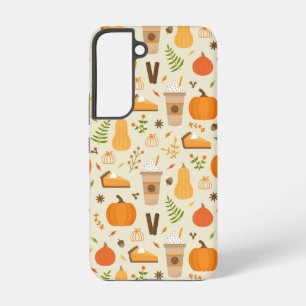 Funda Para Samsung Galaxy S22 Patrón de caída del Naranja divertido