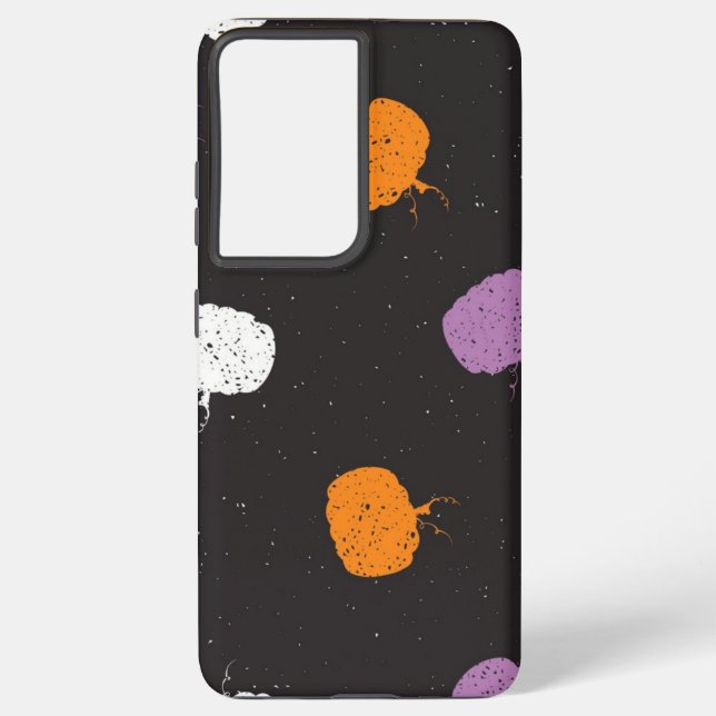 Funda Para Samsung Galaxy Patrón de calabaza (Reverso )