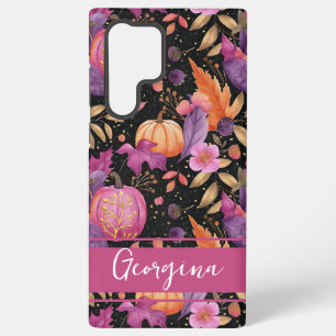 Funda Para Samsung Galaxy S22 Ultra Patrón de Calabaza Personalizado
