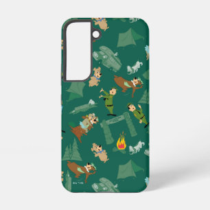 Funda Para Samsung Galaxy S22 Patrón de campamento del parque Jellystone de Yogi