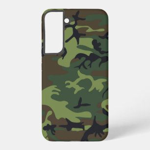 Funda Para Samsung Galaxy S22+ Patrón de camuflaje verde militar