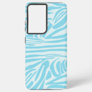 Funda Para Samsung Galaxy S21+ Patrón de cebra azul