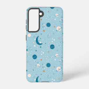 Funda Para Samsung Galaxy S21 Patrón de cielo azul y espacio