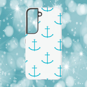 Funda Para Samsung Galaxy S22 Patrón de color turquesa náutico
