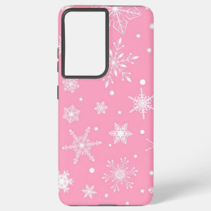 Funda Para Samsung Galaxy S21 Ultra Patrón de copo de nieve