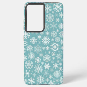Funda Para Samsung Galaxy S21 Ultra Patrón de copo de nieve