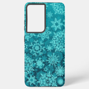 Funda Para Samsung Galaxy S21 Ultra Patrón de copo de nieve