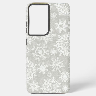 Funda Para Samsung Galaxy S21 Ultra Patrón de copo de nieve