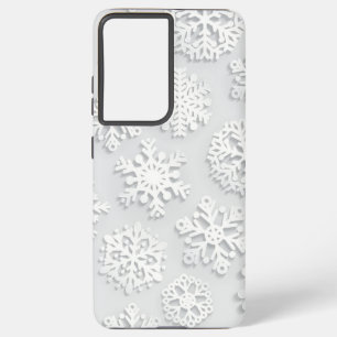 Funda Para Samsung Galaxy S21 Ultra Patrón de copo de nieve