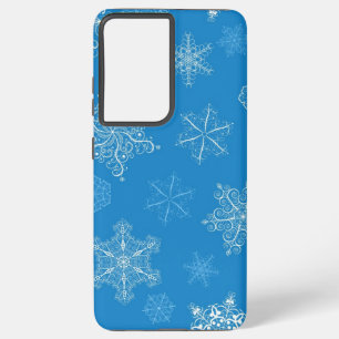 Funda Para Samsung Galaxy S21 Ultra Patrón de copo de nieve