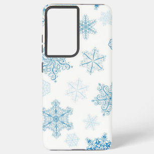 Funda Para Samsung Galaxy S21 Ultra Patrón de copo de nieve