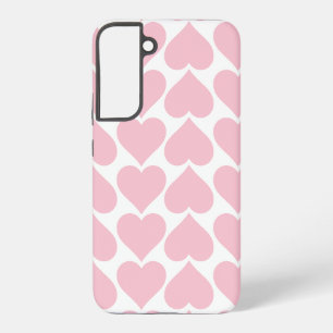 Funda Para Samsung Galaxy S22+ Patrón de corazón rosado, romántico, amor