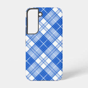 Funda Para Samsung Galaxy S22 Patrón de cuadros marrón blanco yxm0uat9