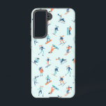 Funda Para Samsung Galaxy S21 Patrón de deportes de invierno<br><div class="desc">Echa un vistazo a este lindo patrón de gente en varias actividades deportivas de invierno.</div>