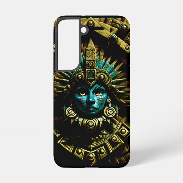 Funda Para Samsung Galaxy Patrón de diseño dos de Azteca (Reverso )
