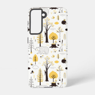 Funda Para Samsung Galaxy S21 Patrón de escena de Cute Golden Woods