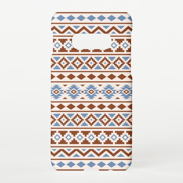 Funda Para Samsung Galaxy Patrón de esencia azteca II Crema azul oxidado (Reverso)