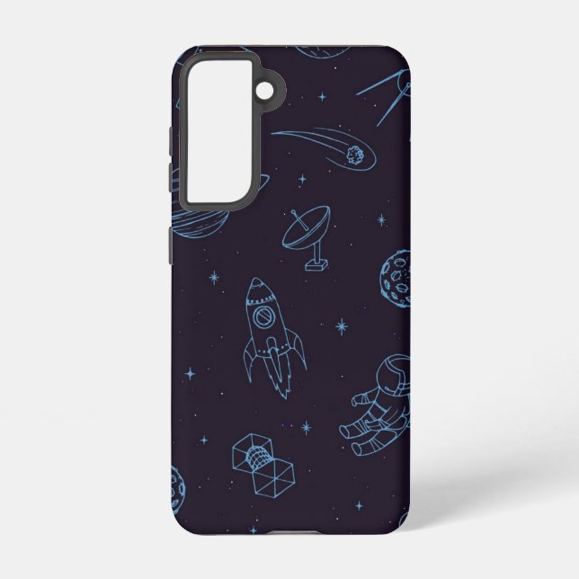 Funda Para Samsung Galaxy Patrón de espacio (Reverso )