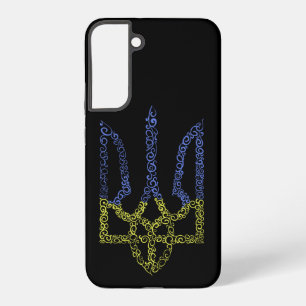 Funda Para Samsung Galaxy S22+ Patrón de espiral de tridente de trízub del escudo