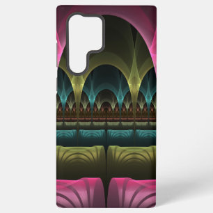 Funda Para Samsung Galaxy S22 Ultra Patrón de fantasía especial abstracto fractal colo