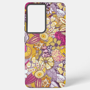Funda Para Samsung Galaxy S21 Ultra Patrón de flor