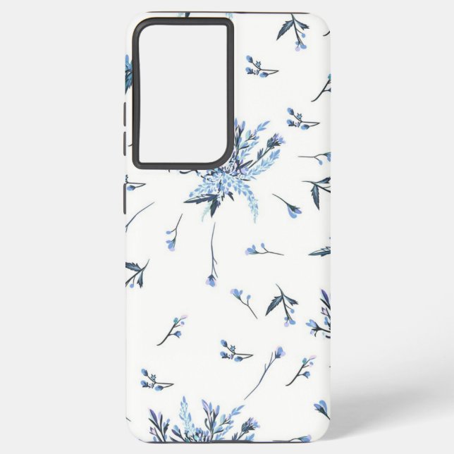 Funda Para Samsung Galaxy Patrón de flor (Reverso )