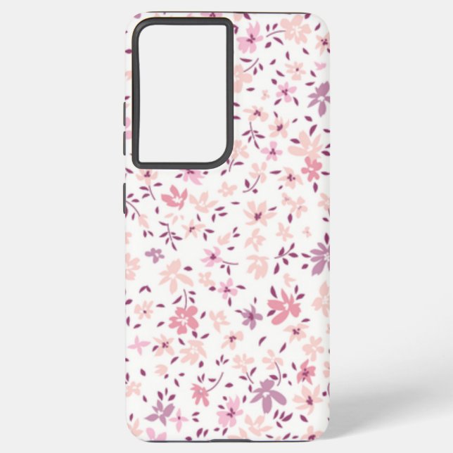 Funda Para Samsung Galaxy Patrón de flor (Reverso )
