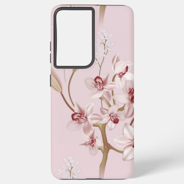 Funda Para Samsung Galaxy Patrón de flor (Reverso )