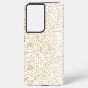 Funda Para Samsung Galaxy S21 Ultra Patrón de flor
