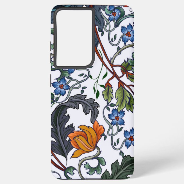 Funda Para Samsung Galaxy Patrón de flor (Reverso )