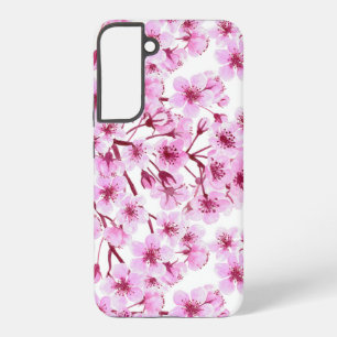 Funda Para Samsung Galaxy S22+ Patrón de flor de cerezo