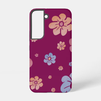 Funda Para Samsung Galaxy S22 Patrón de Flor Retro Colorido | Floral Groovy Lind