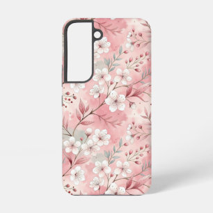 Funda Para Samsung Galaxy S22 Patrón de flor sakura rosado