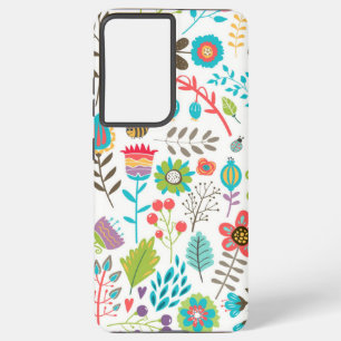 Funda Para Samsung Galaxy S21 Ultra Patrón de flores