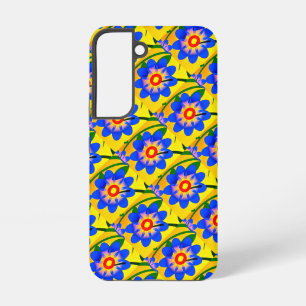 Funda Para Samsung Galaxy S22 Patrón de flores abstractas