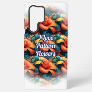 Funda Para Samsung Galaxy S22 Ultra Patrón de flores rosadas de salmón