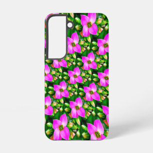 Funda Para Samsung Galaxy S22 Patrón de flores tropicales rosas