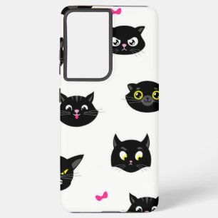 Funda Para Samsung Galaxy S21 Ultra Patrón de gato