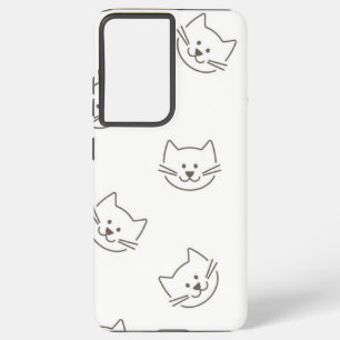 Funda Para Samsung Galaxy S21 Ultra Patrón de gato