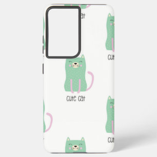 Funda Para Samsung Galaxy S21 Ultra Patrón de gato