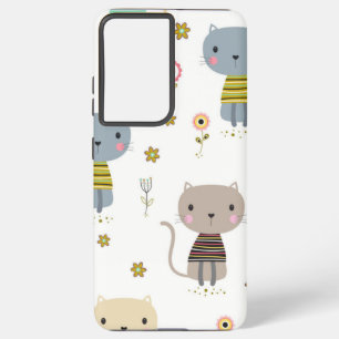 Funda Para Samsung Galaxy S21 Ultra Patrón de gato