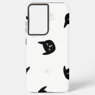 Funda Para Samsung Galaxy S21 Ultra Patrón de gato