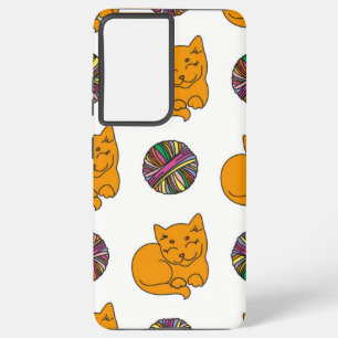Funda Para Samsung Galaxy S21 Ultra Patrón de gato