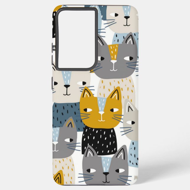 Funda Para Samsung Galaxy Patrón de gato