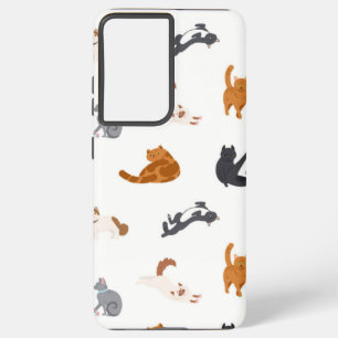 Funda Para Samsung Galaxy S21 Ultra Patrón de gato