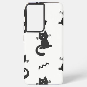 Funda Para Samsung Galaxy S21 Ultra Patrón de gato